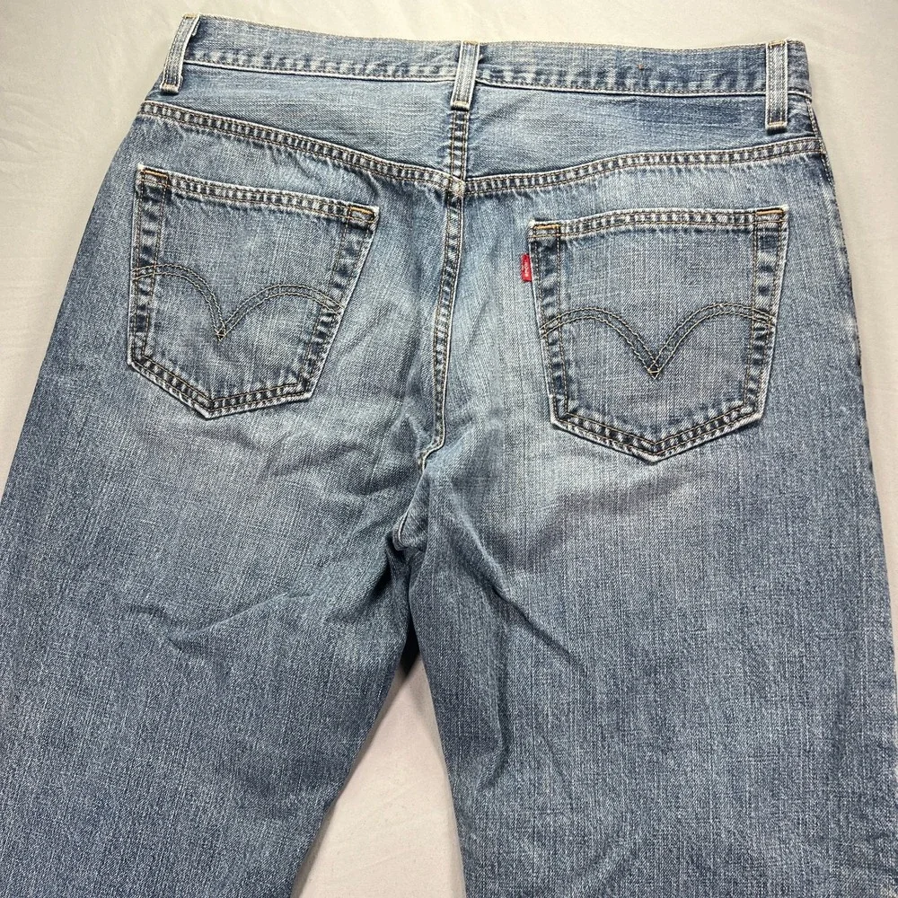 Levis 559 Jeans Men 36x32 (Fits 36x30) Relaxed Straight Leg Denim Dark Wash Pant